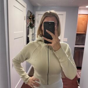 Lululemon Athletica Cream Zip-Up Hoodie